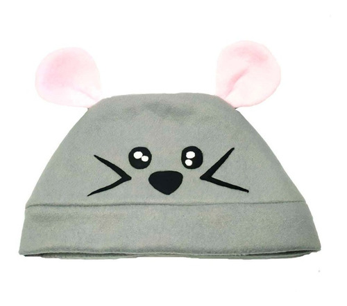 Gorro Térmico Mujer Niñ@ De Tela Raton Kawaii