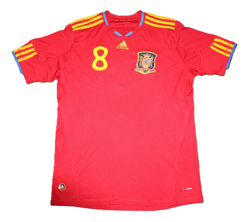 Camiseta España 2009/10 Seleccion Titular Adidas #8 (Usado)