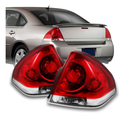 Akkon - Para Chevy Impala De Repuesto De Luces Traseras Roja
