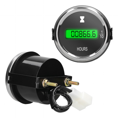 Timer Marine Boat Manómetro Para Coche, Camión, Led, 52 Mm,