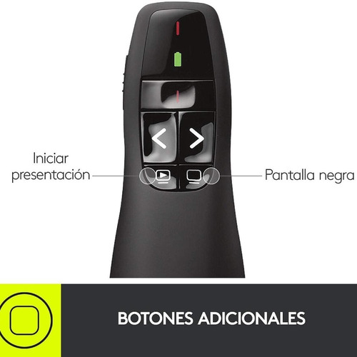 Imagen 5 de 10 de Presentador Laser Inalámbrico Logitech R400