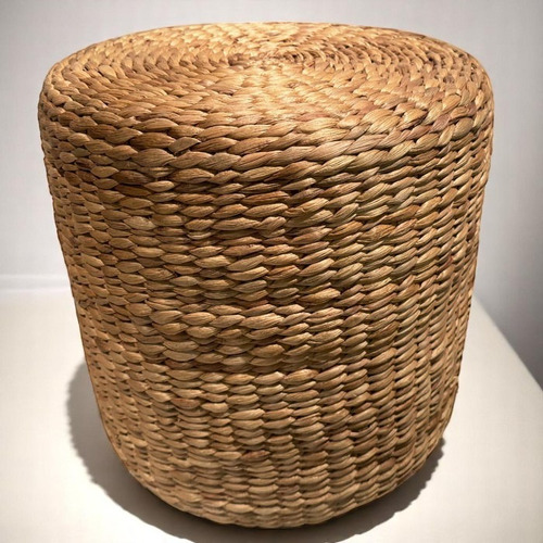 Puff / Pouf Redondo Fibras Naturales Yute Bric