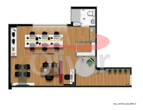 Imagem 5 de 6 de Empreendimento Vega To Work, Sala Comercial, Agua Verde, Curitiba, Parana - Sa00029 - 33104407