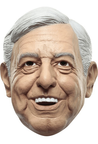 Peje Amlo Andres Manuel Lopez Obrador Máscara D Látex Adulto Color Nude