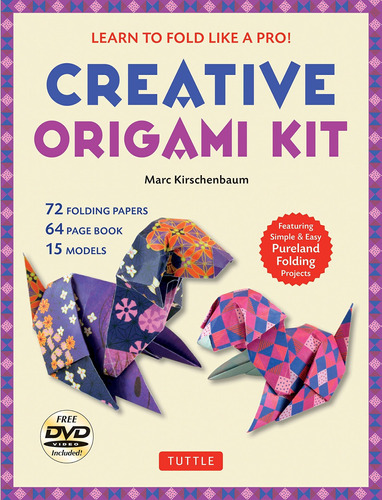 Creative Origami Kit Learn To Fold Like Pro! Dvd 64-page