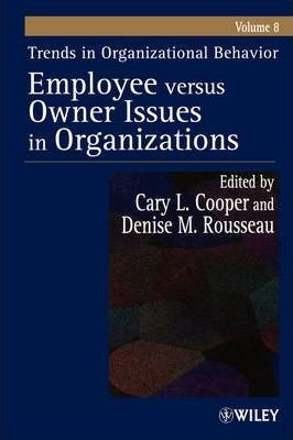 Trends In Organizational Behavior, Volume 8 - Cary L. Coo...