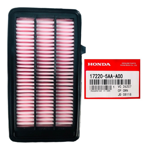 Imagen 1 de 2 de Filtro Aire Original Civic 1.5 Turbo 2016 2017 2018 2019