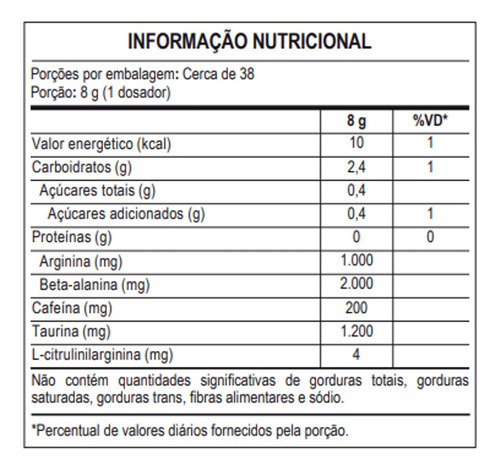 Pré Work Out M5 300g - Probiótica Sabor Maçã Verde