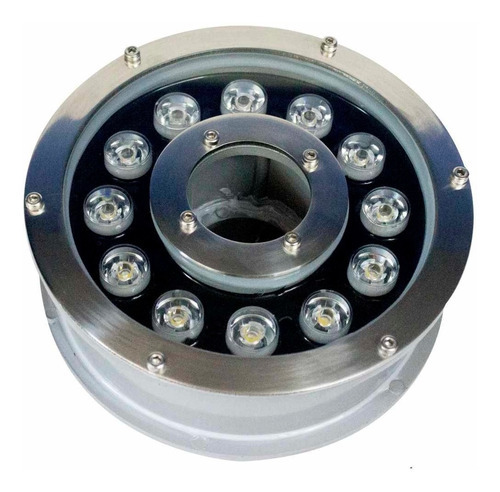 Lampara Led Sumergible  12w 24v Ip68  Blanca Fría P/ Fuente