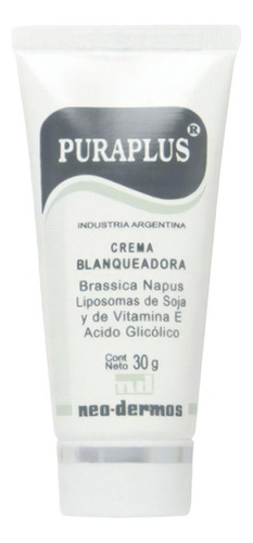 Puraplus Crema Blanqueadora Aclara Manchas 30gr Neo Dermos Tipo De Piel Sensible