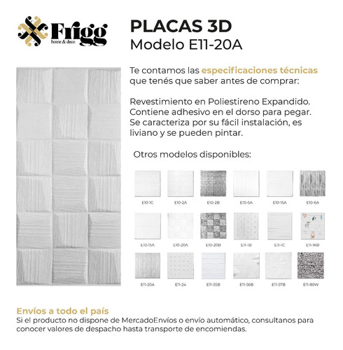 Imagen 3 de 10 de Revestimiento Autoadhesivo 3d Placa Pared Antihumedad 70x70