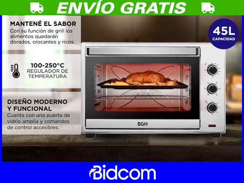 Imagen 3 de 9 de Horno Eléctrico Bgh Bhe45s22 Capacidad De 45 L