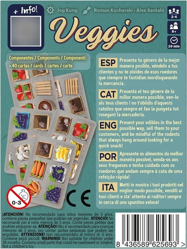 Juego De Mesa De Estrategia Veggies Devir Nuevo Español
