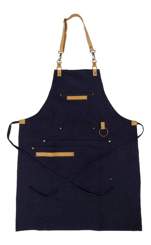Delantales Jean Y Cuero Unisex Porta Repasador O Toalla