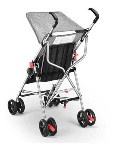 Carrinho De Bebê Guarda-chuva Pocket Cinza - Multikids Baby