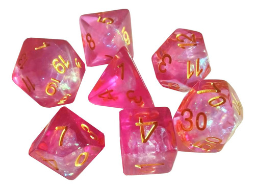 2 Juego De Dados Juego De Dados Rpg Poliédricos De 7