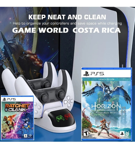 Imagen 3 de 10 de O F E R T A ** Ps5 + 2 Juegos + Cargador * Tienda Game World