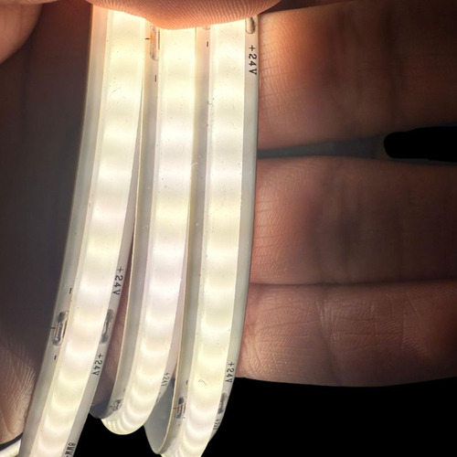 10m Tira Led Cob Luz Contínua 24v Luz Calida