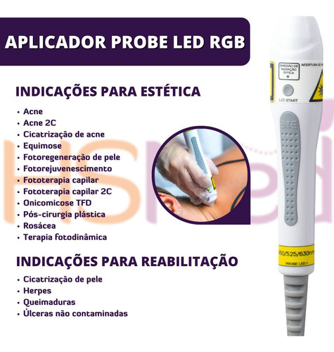 Laserpulse Probe P1 Led Rgb Ibramed Bolsa Eletroestimulação