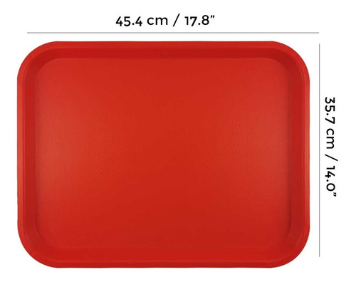 24 Pack Charola De Comida Rápida Alimentos 14x18 PuLG. (gde)