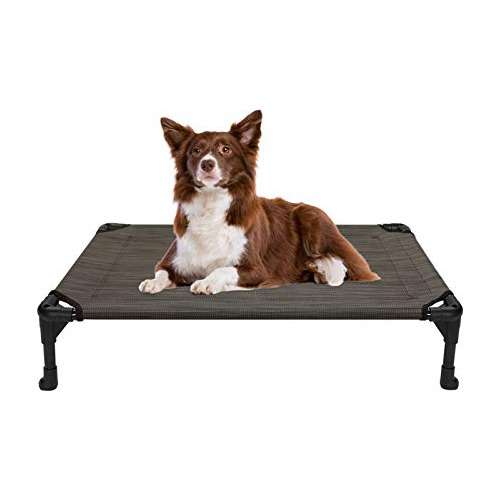 Cooling Elevated Dog Bed, Portable Raised Pet Cot With ...