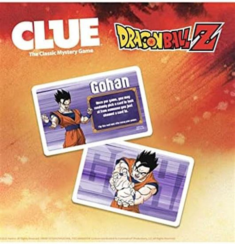 Pista Dragon Ball Z | Juego De Mesa Coleccionable Clue Con E
