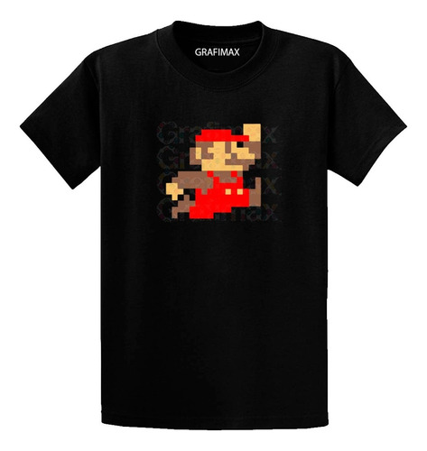 Polera Super Mario Bross 8 Bits Retro Video Game Grafimax