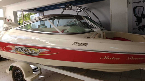 Lancha Victoria Con Motor Johnson 140hp Linea 2008 Impecable