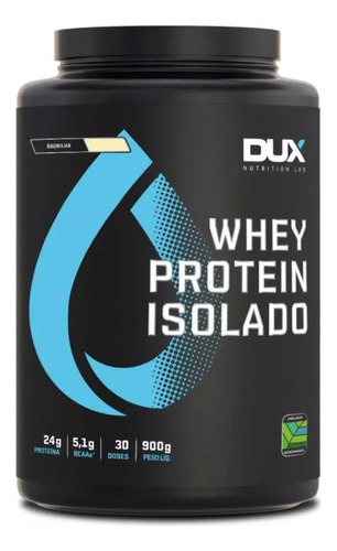 Whey Protein Isolado Dux Nutrition - Pote 900g Sabor Baunilha