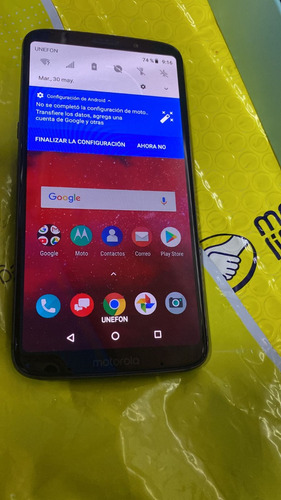  Motorola  Z3 Color Negro. Libre. Impecable. Leer!! 