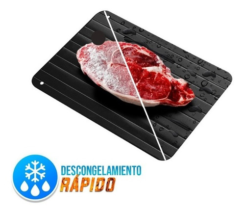 Tabla Descongelar Carne Alimentos Rápido Bandeja Aluminio