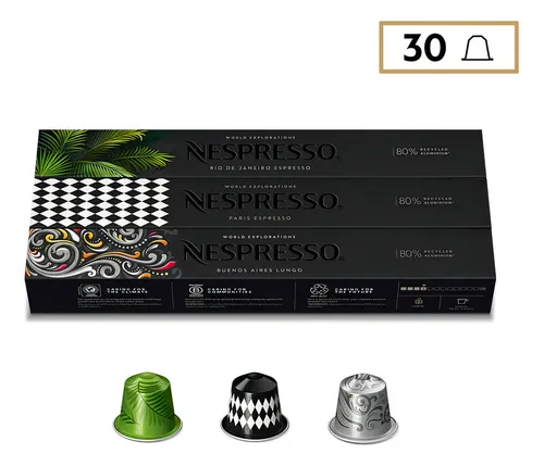 Nespresso World Explorations カプセルコーヒー Nespresso Cápsulas De Café Nespresso World Explorations - 30