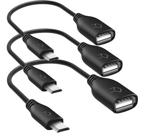 Cable Adaptador Usb-c Macho A Usb 2.0 Hembra | 3 Piezas