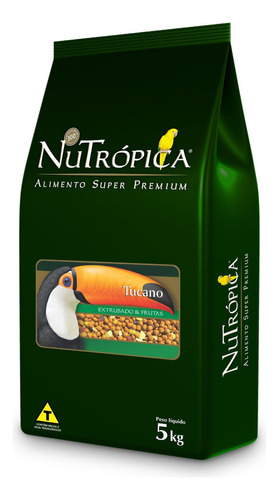 Ração Nutrópica Para Tucanos Com Frutas - 5kg