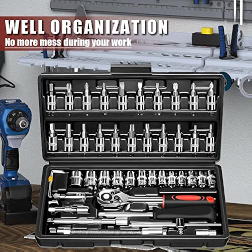 Wd 46pcs Juego De Herramientas De Reparación De Automóviles