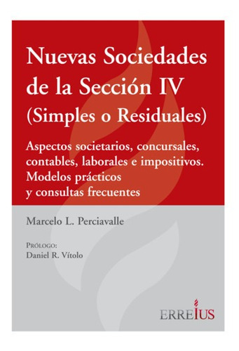 Nuevas Sociedades De La Sección Iv. Perciavalle, Marcelo L.