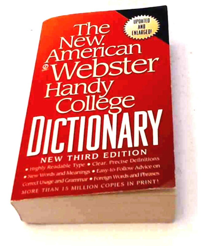 The New American Webster Handy College Dictionary Usa 