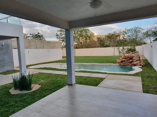 Casa Mod Boste Con Piscina En Praderas Del Mayab, Carretera Chicxulub Puerto