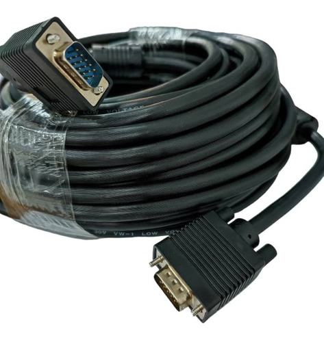 Cable Vga Macho Macho 20 Metros De Largo 15 Pin Doble Filtro