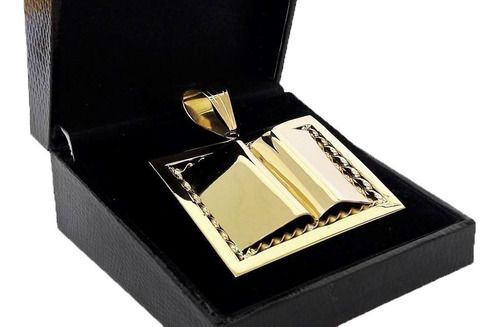 Imagem 2 de 4 de Pingente Livro 30 Gramas Ouro 18k 750
