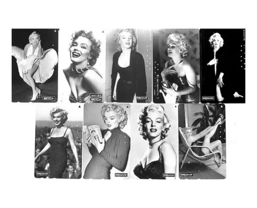 comprar 9 Cartões Telefônicos - Marilyn Monroe - Japoneses - Raros