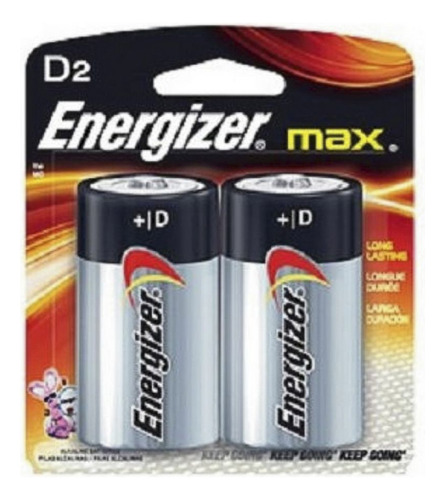 Pila Alcalina D Energizer Max C/2 Pzas