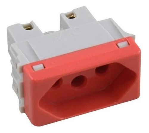 Módulo Tomada 20a Vermelha Tramontina Liz Lux 115/033 Cor Vermelho