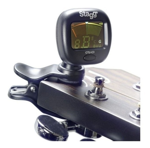 Afinador Clip Stagg Ctu-c3 Pantalla A Color Guitarra Ukulele