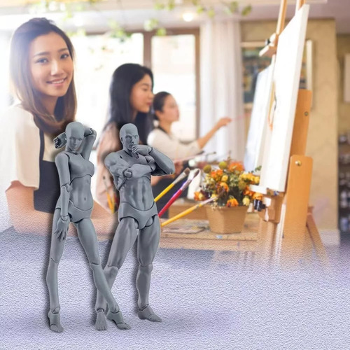 Boneca De 2 Manequins Para Mulher Masculina Desenhando O Pro