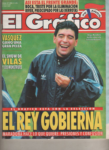 El Grafico * Nº 3888 - Maradona Volvi A La Seleccion - 1994