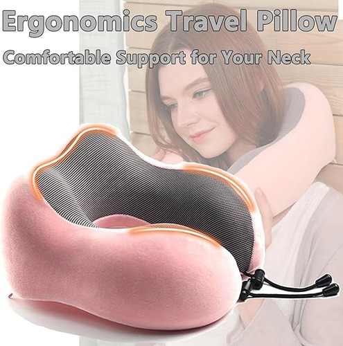 Almohada De Cuello Cojin De Viaje Memory Foam Confort