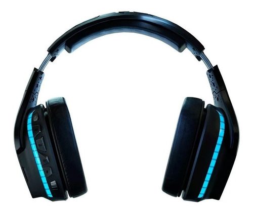 Imagen 8 de 10 de Auriculares gamer inalámbricos Logitech G Series G935 G935 negro y azul con luz rgb LED