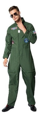 Disfraz De Vuelo Piloto Desfraz Adulto Top Gun Halloween