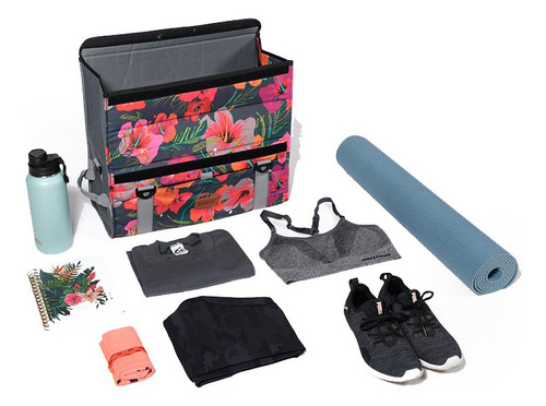 Imagen 3 de 10 de Bolso Weekender 20/30 Lts Chilly Hibiscus